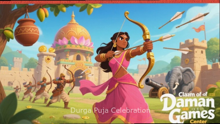 Dhunuchi Naach Tournament in Durga Puja Celebration showing players performing traditional dance